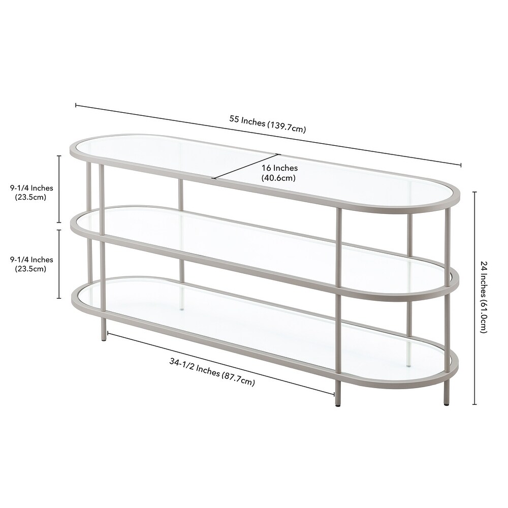 Leif Oval TV Stand for TVs up to 60\