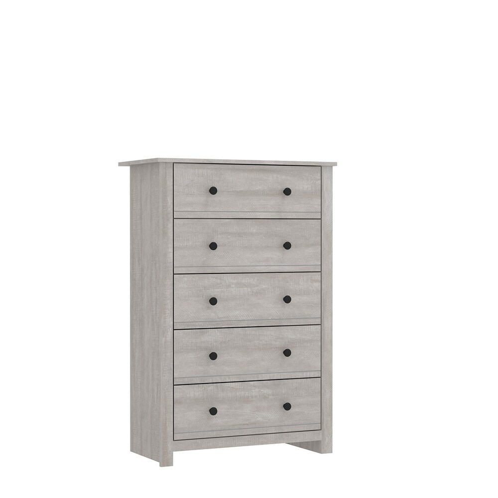 Genoa 5 Drawer Chest of Drawer (46.2 in. H x 17.1 in. W x 30.4 in. D)