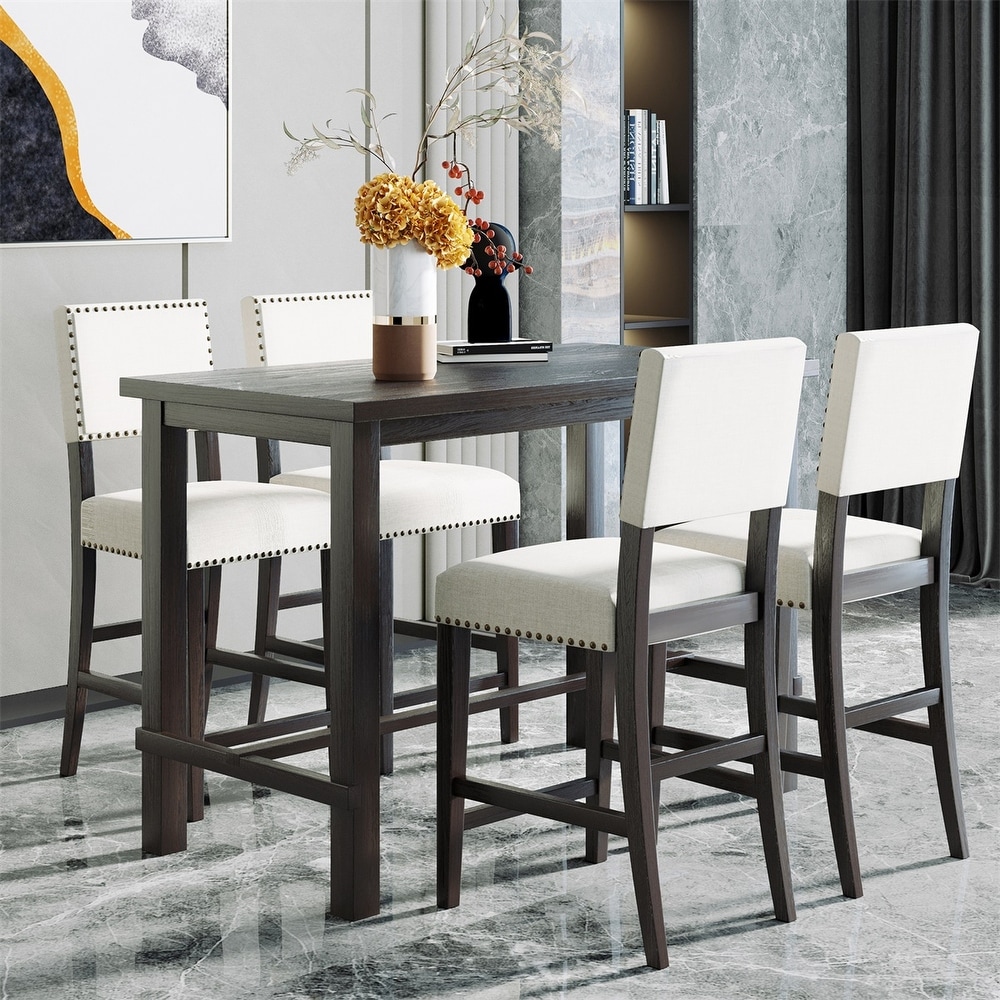 Merax 5 Piece Counter Height Dining Set