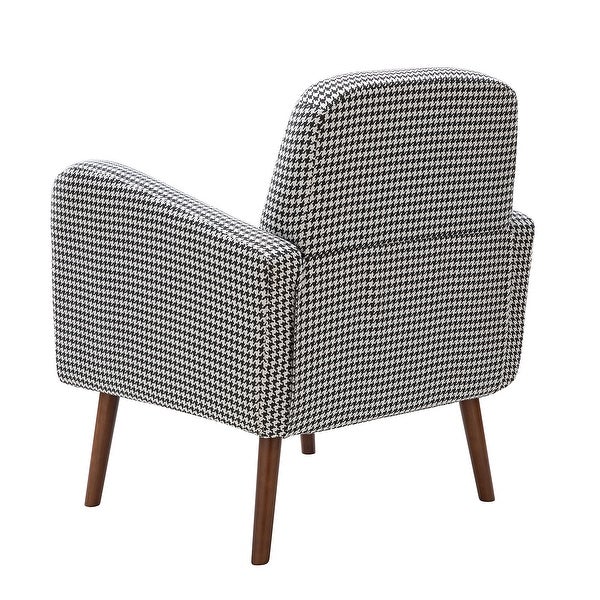 Aeetes Modern Upholstered Armchair with Solid Wood Legs by HULALA HOME