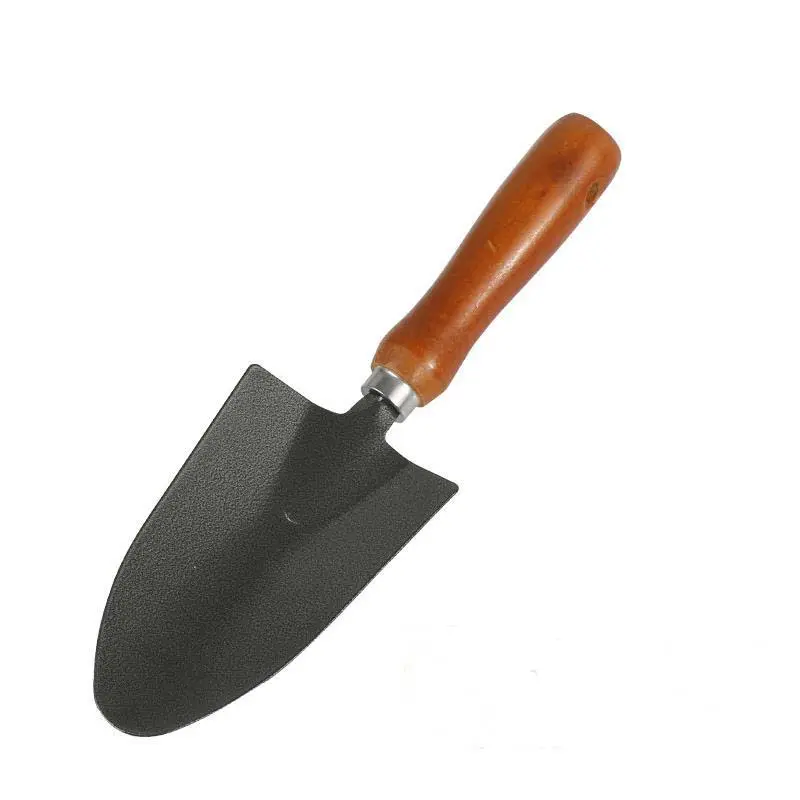 Wholesales Price Thickened 4 PCS Wooden Metal Gardening Hand Shovel Rake Tool Set Heavy Duty For Household Planting Flowers