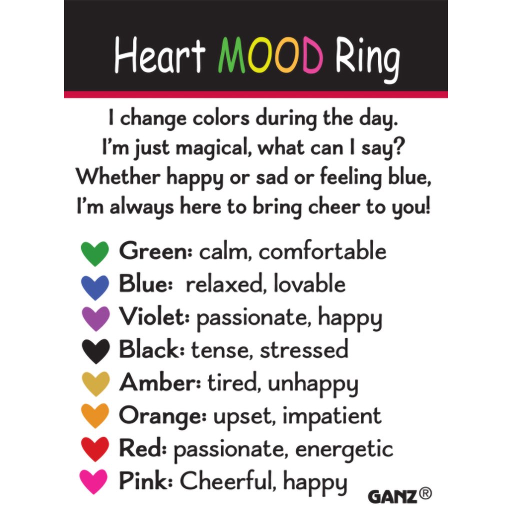 Ganz  Color Changing Heart Mood Ring