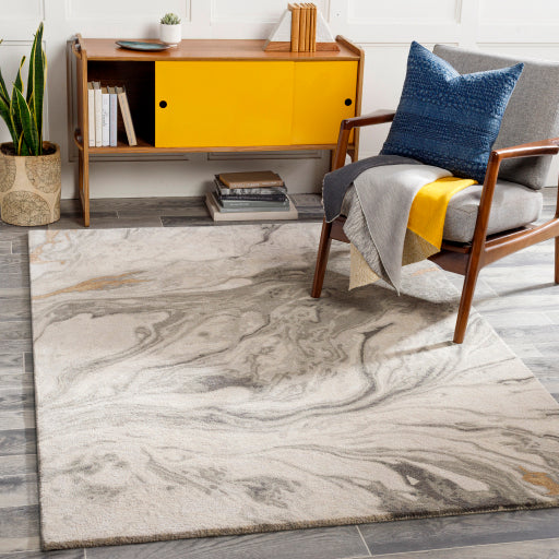 Kavita Contemporary Grey Rug