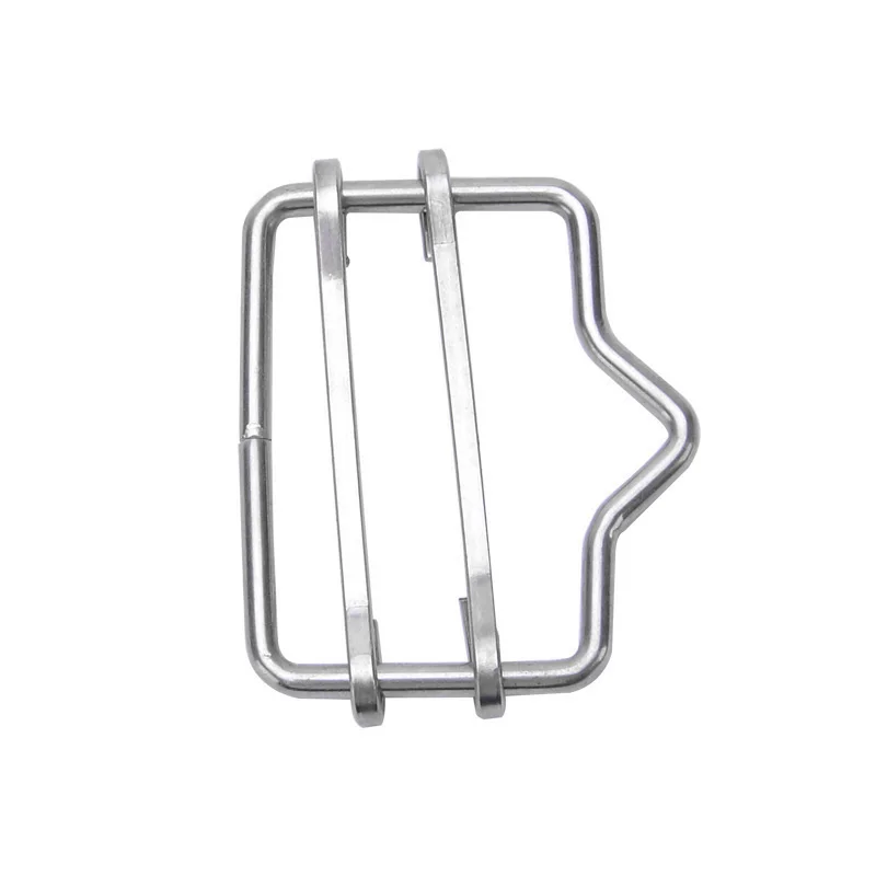 Easily assembled sustainable stainless steel electric fence polytape connector