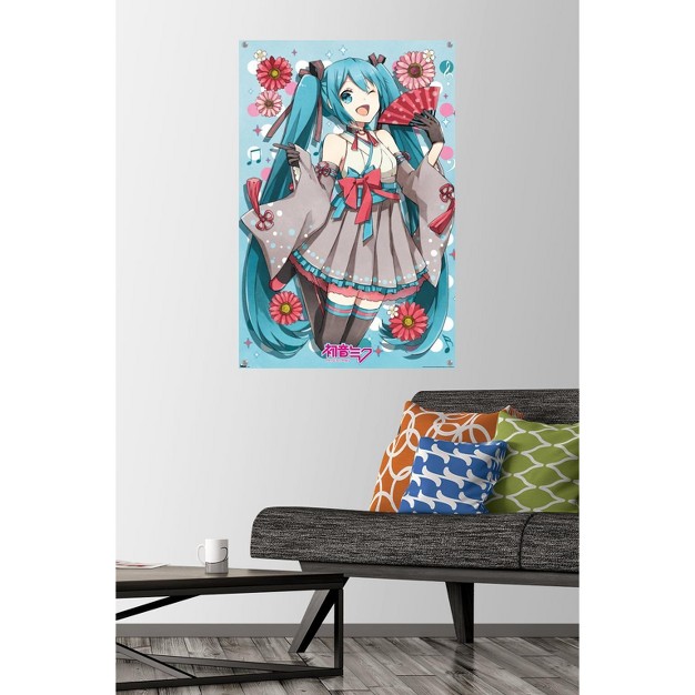 Trends International Hatsune Miku Fan Unframed Wall Poster Prints