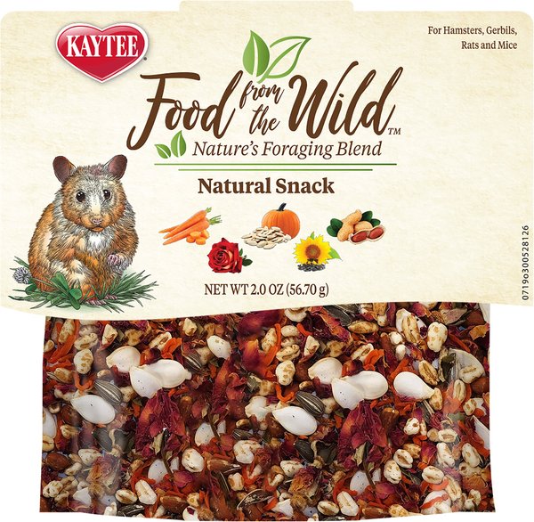 Kaytee Food from the Wild Natural Snack Hamster and Gerbil Treats， 2-oz bag