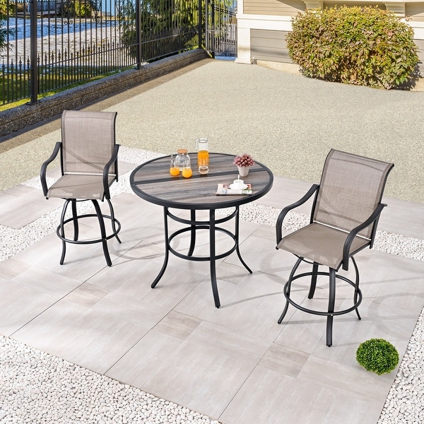 Patio Festival 3Piece Outdoor Bar Height Bistro Dining Set