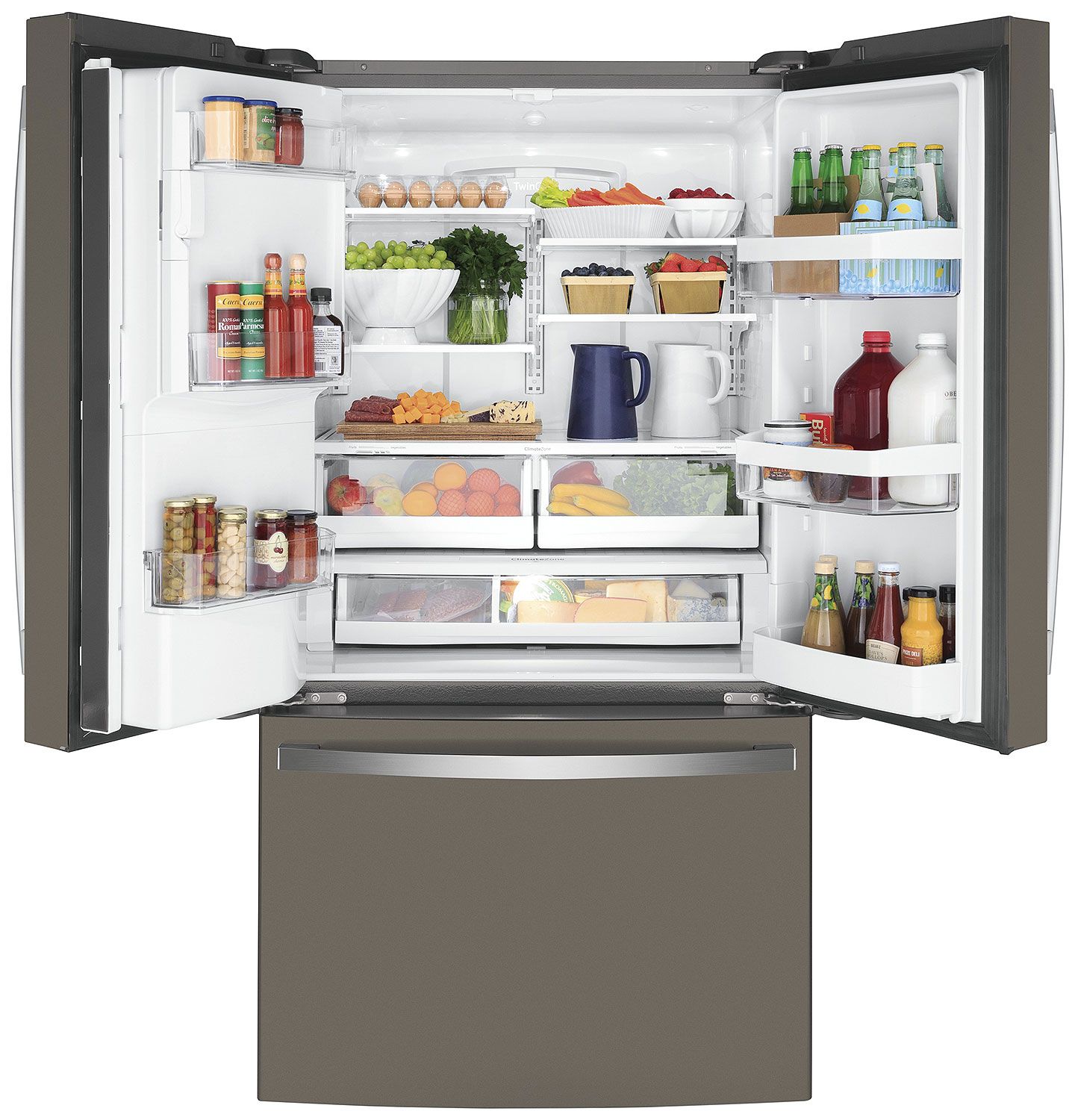 GE ADA ENERGY STAR 22.1 Cu. Ft. Slate Counter-Depth French-Door Refrigerator