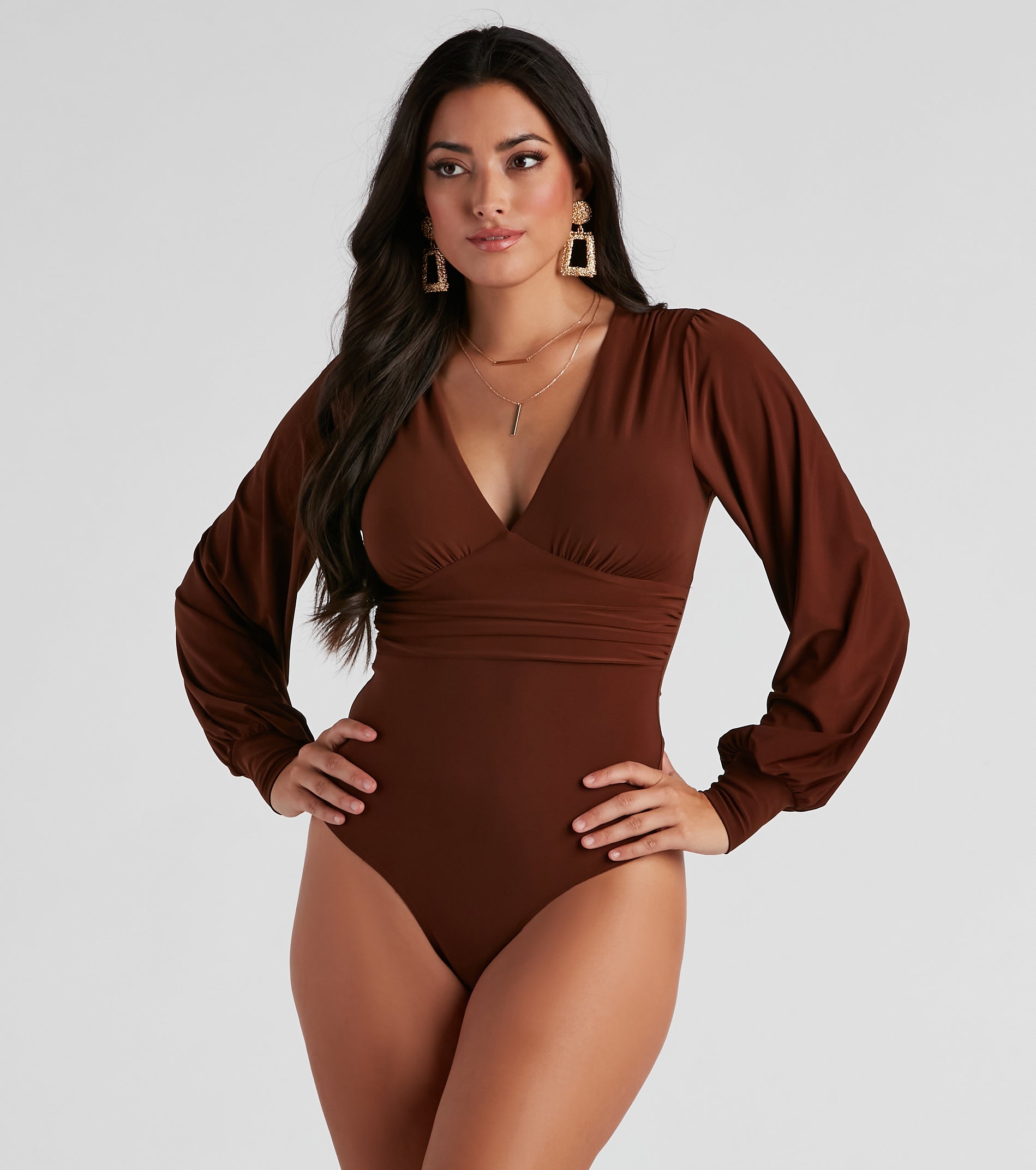 Bring The Drama Puff Sleeve Bodysuit