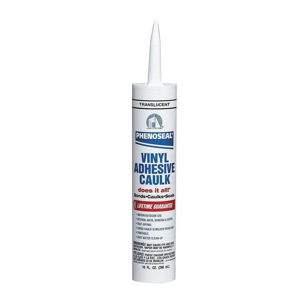 Phenoseal Does It All 10 oz. Translucent ExteriorInterior Vinyl Adhesive Caulk (12-Pack) 5113600016