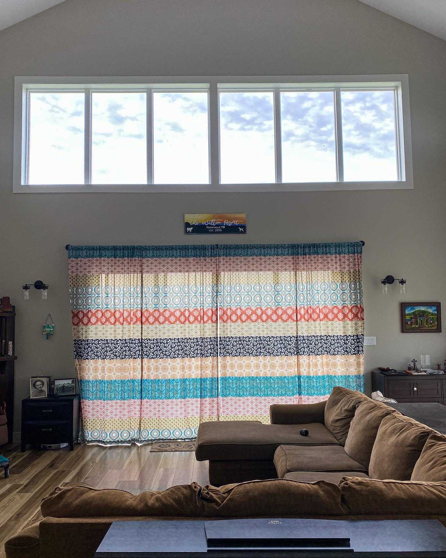 Bohemian Stripe Window Curtain Panel Set