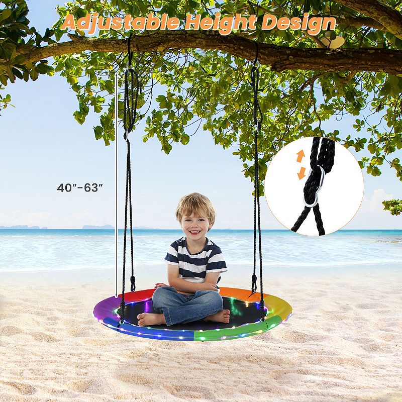 Saucer Tree Swing For Kids And Adults