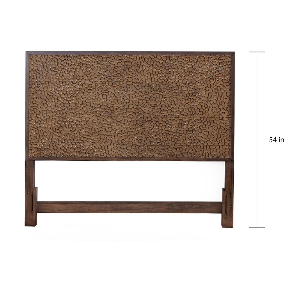 Alpine Furniture Brown Pearl Headboard  Brown Bronze