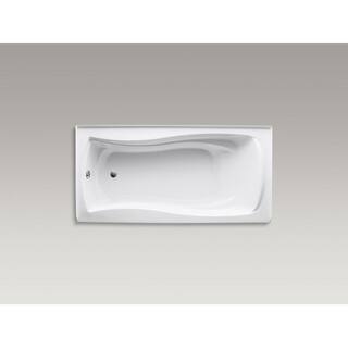 KOHLER Mariposa 72 in. x 36 in. Rectangular Soaking Bathtub with Left-Hand Drain in White K-1259-L-0