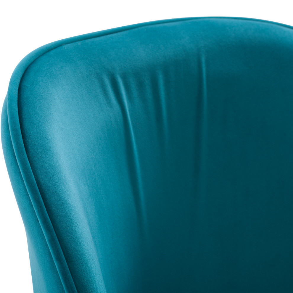 CorLiving Ayla Velvet Upholstered Side Chair   Midcentury   Dining Chairs   by CorLiving Distribution LLC  Houzz