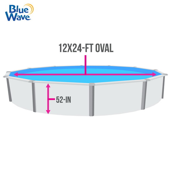 Blue Wave NL323 40 Mangalore Mosaic 12x24 ft Oval ...