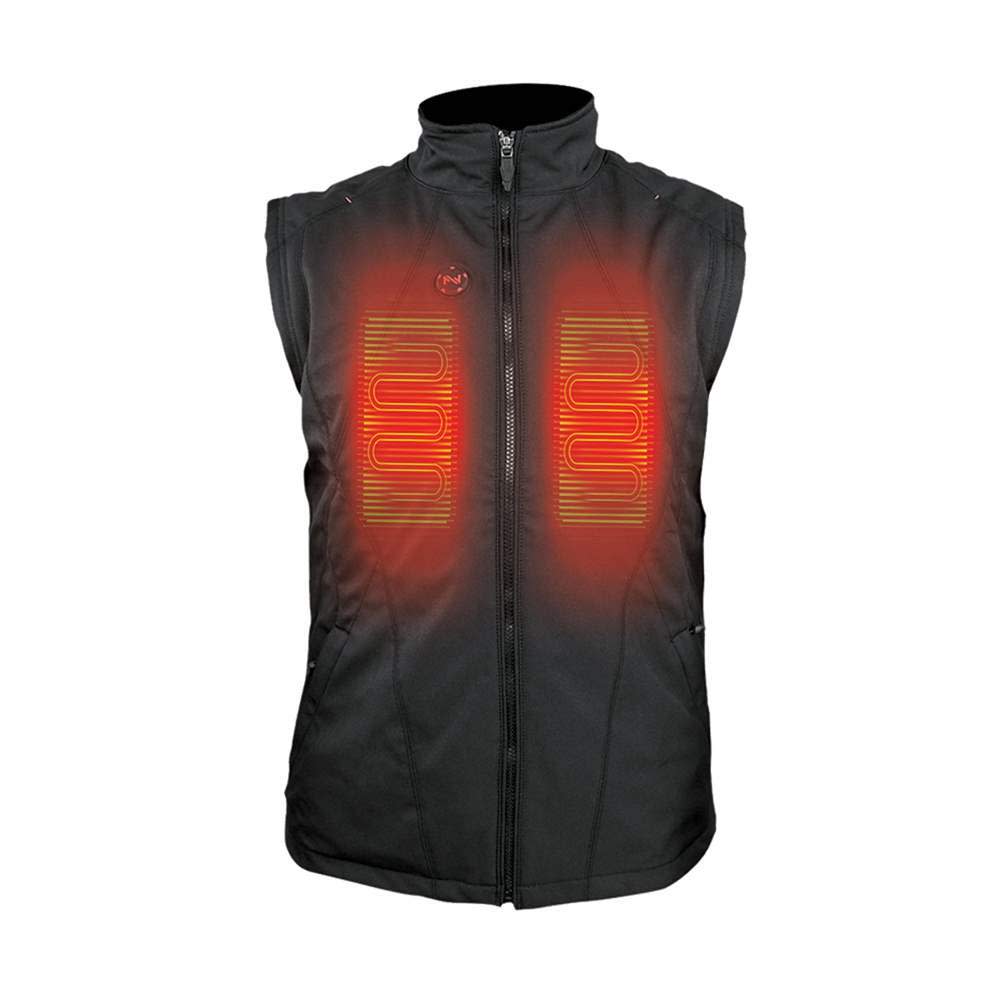 Mobile Warming 12V Dual Power Heated Vest Mens Black Small ;