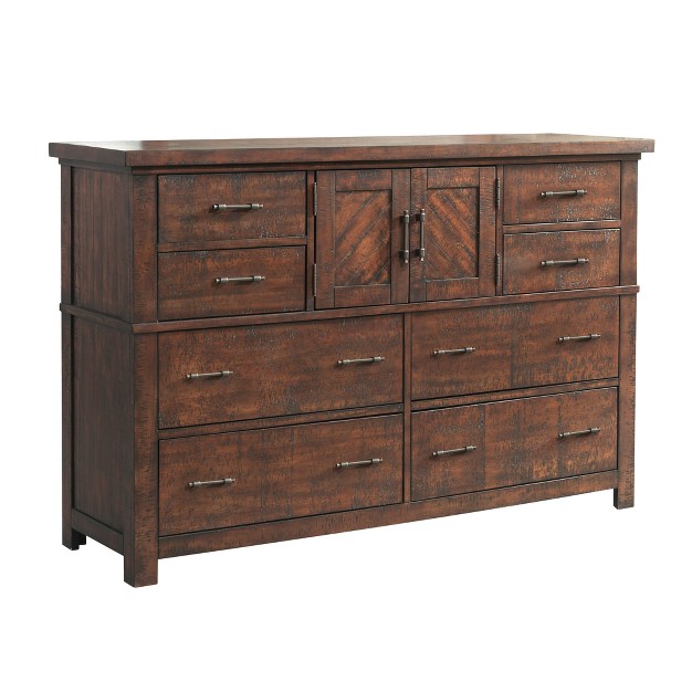 Dex Dresser Walnut Brown Picket House Furnishings