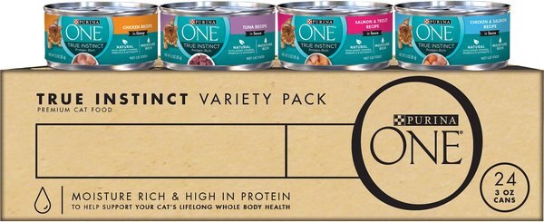 Purina ONE True Instinct 4 Flavors Variety Pack Canned Cat Food