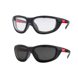 MW High Performance Safety Glasses with Clear and Tinted Lenses and Gasket (2-Pack) 48-73-2040-48-73-2045