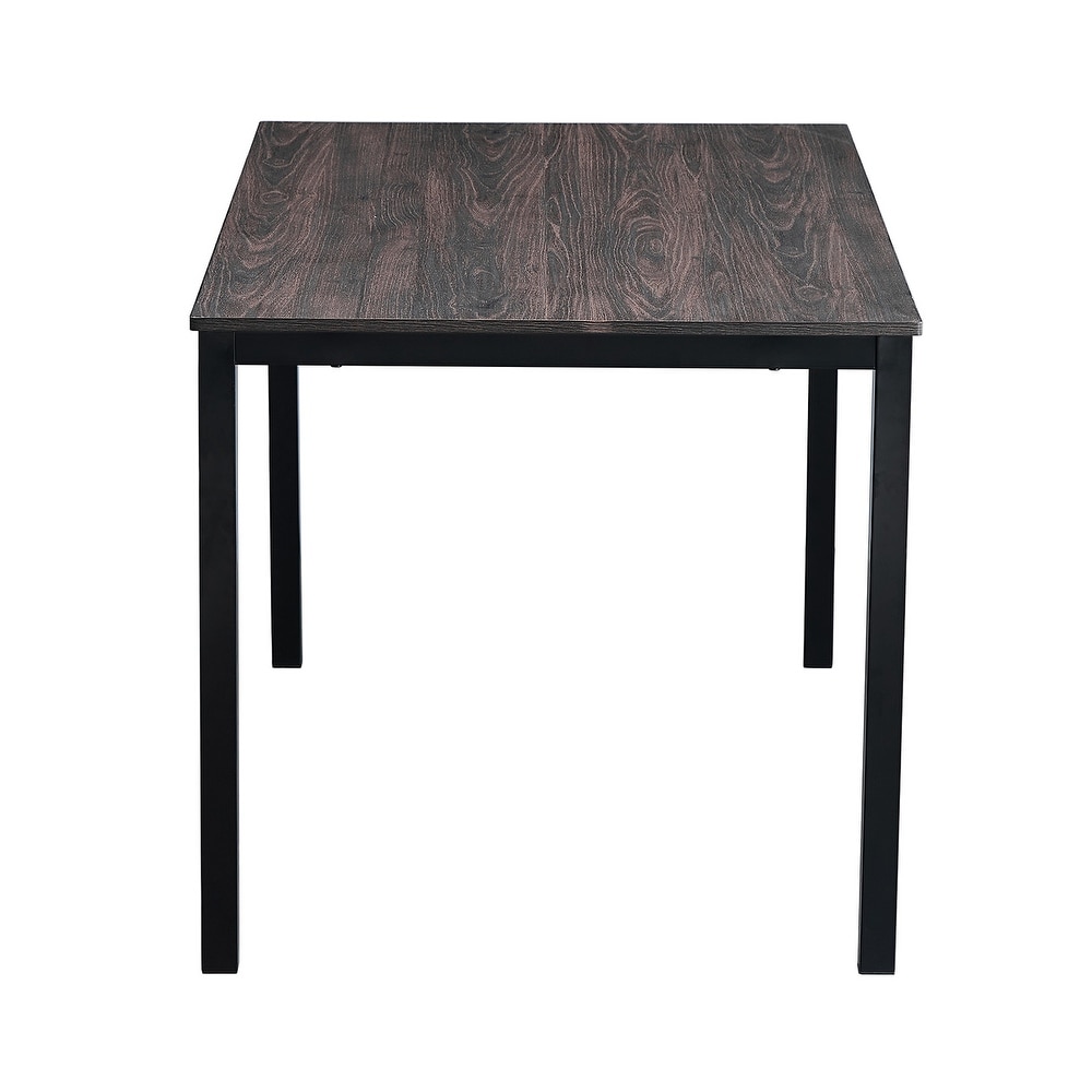 55.1'' Rectangular for Dining Room Dining Table  Dining Table with MDF Desktop   Adjustable Foot Covers Table  Seats up to 4 6