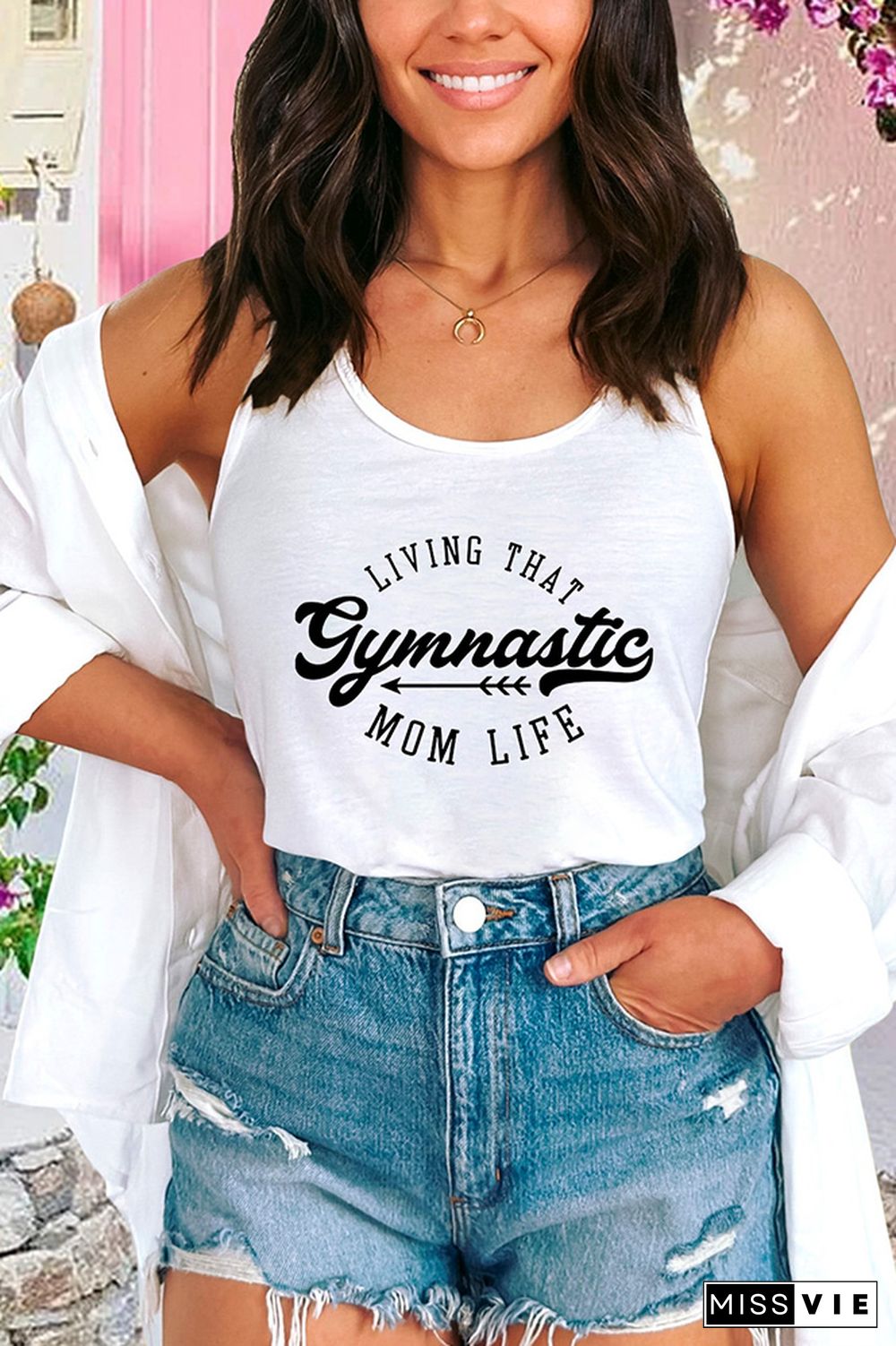 Gymnastics Mom Graphic Tank Top