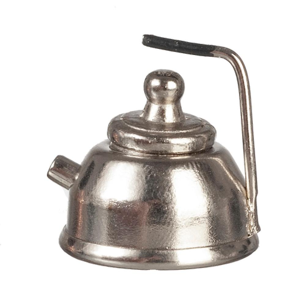 Dolls House Chrome Kettle Metal Kitchen Accessory Miniature 1:12 Scale