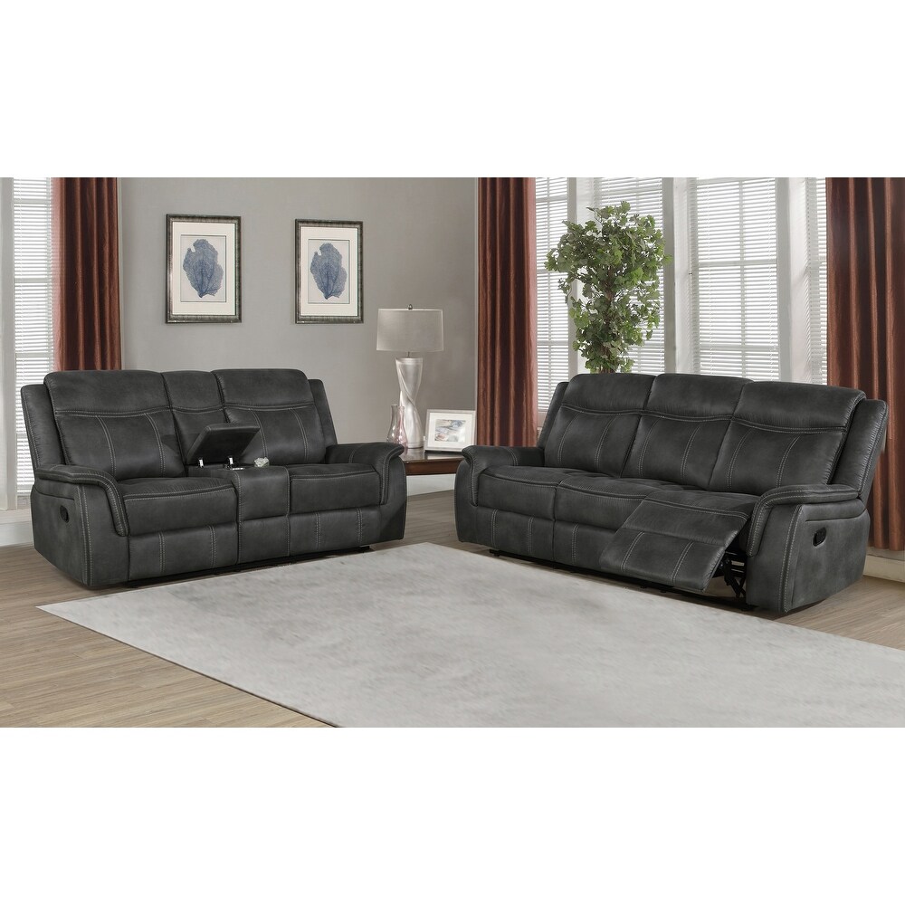 Coaster Furniture Lawrence 2 piece Upholstered Tufted Living Room Set