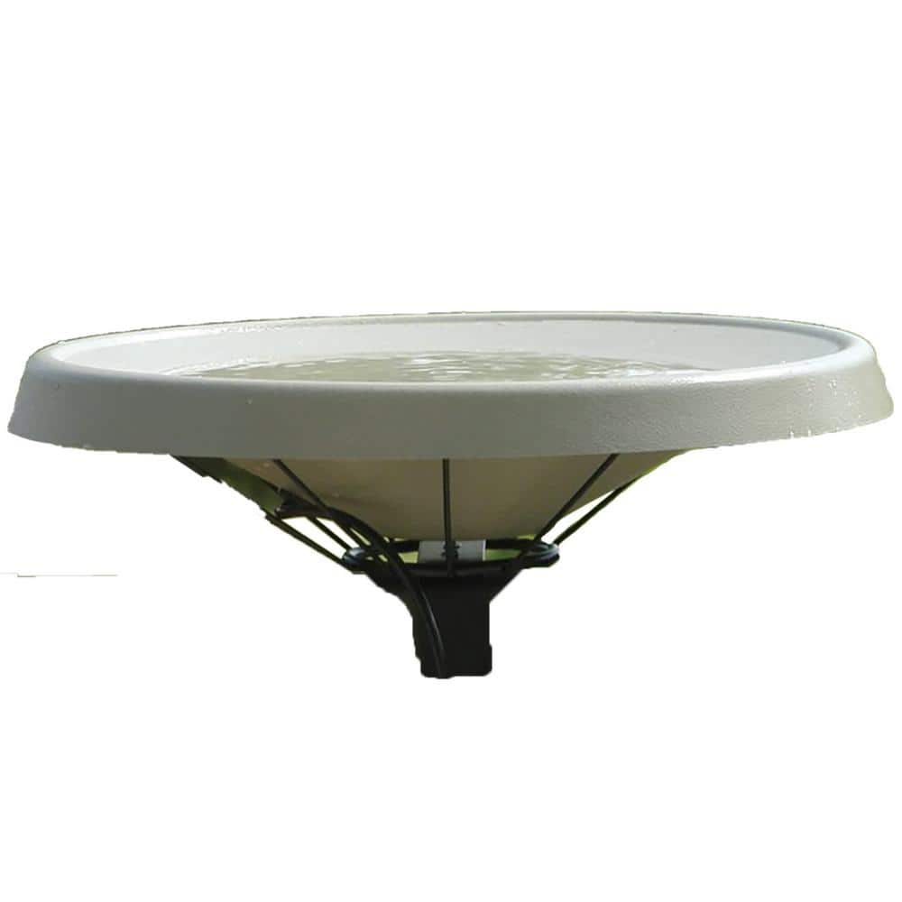 BIRDS choice Medium Green Deck Mount Heated Bird Bath HDECK-GR