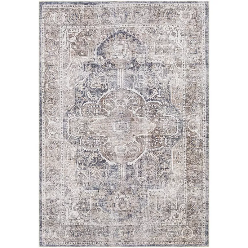 West Des Moines Traditional Washable Area Rug