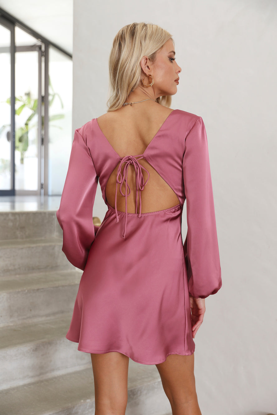 Dream Date Mini Dress Rose