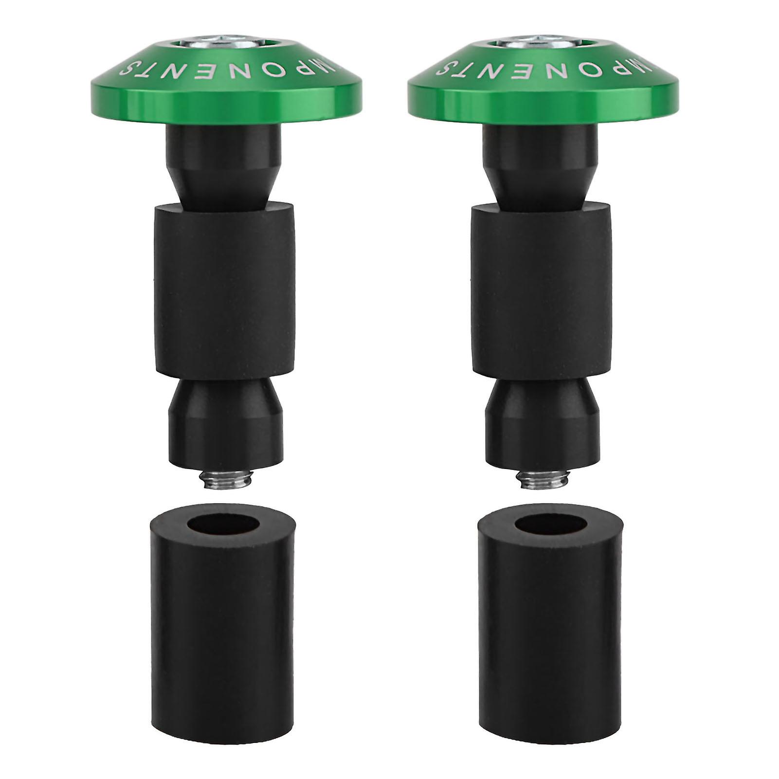 22mm 7/8inch Motorcycle Handlebar End Slider Plug Caps For Racing Atv Offroad Green