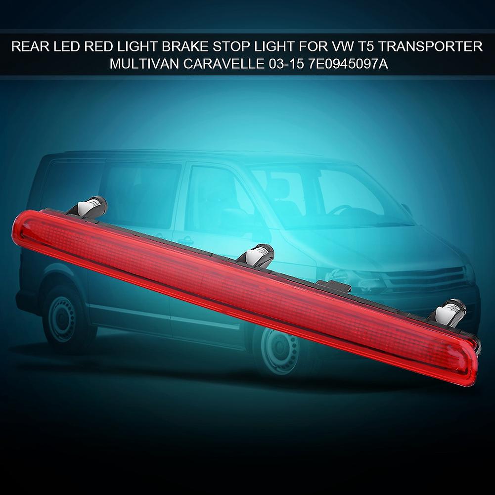 Red Led Rear High Level Brake Stop Light For  T5 Multivan Transporter 03-15 7e0945097a