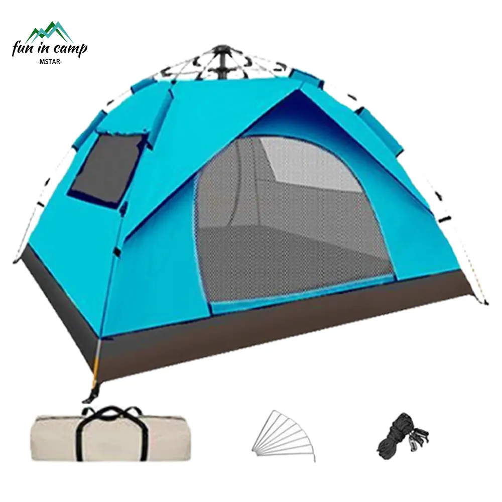 Customized High Quality Waterproof Camping Tent Water Proof Tents Automatic Outdoor Camping 4 Person Camping Tent Family