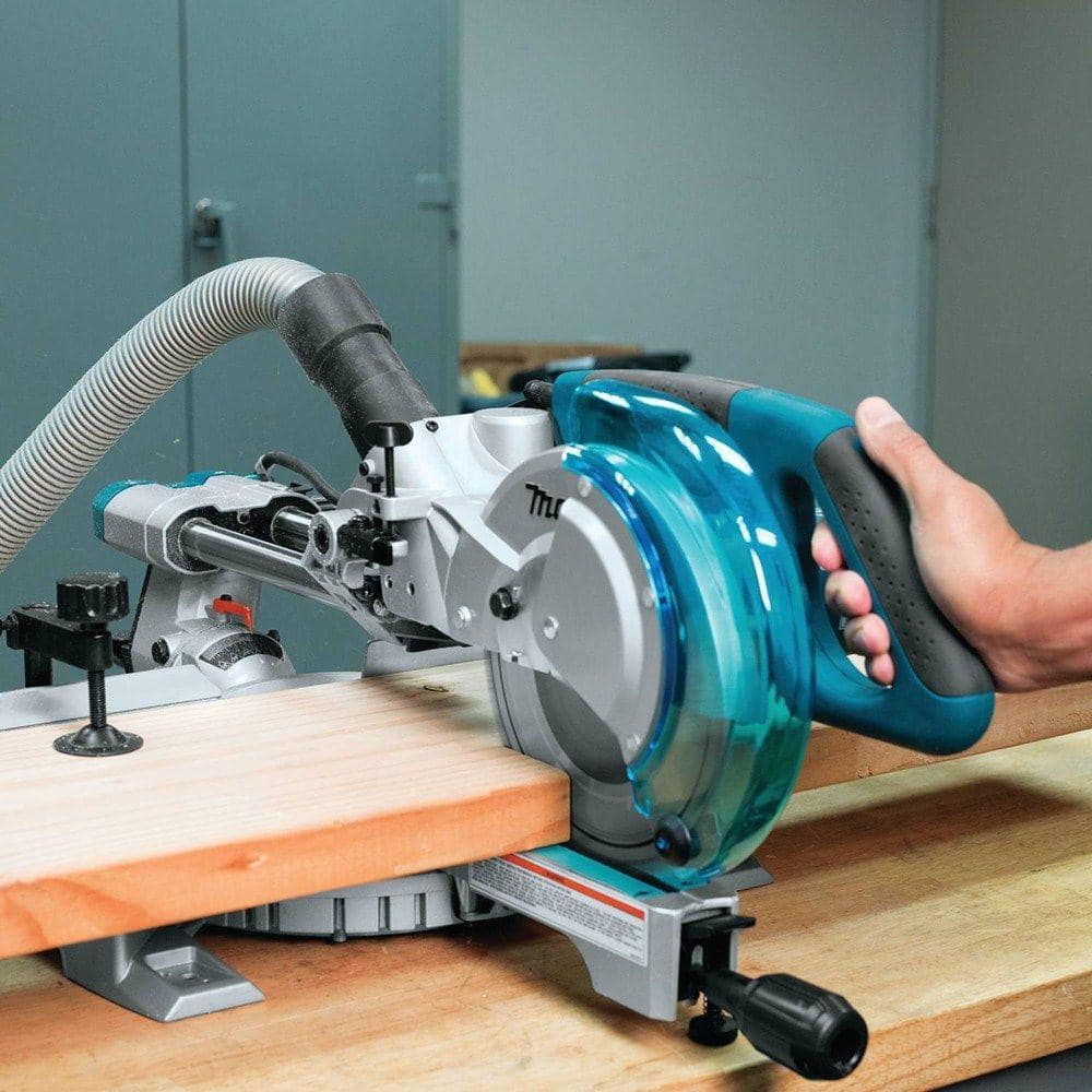 Makita 10.5 Amp 8-1/2 in. Corded Single Bevel Sliding Compound Miter Saw w/ Electric Brake, Soft Start, LED Light and 48T Blade LS0815F