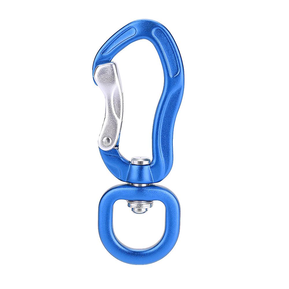 Multifunctional Aluminium Alloy Carabiner Outdoor Mountaineering Safe Lock D Buckle Blue