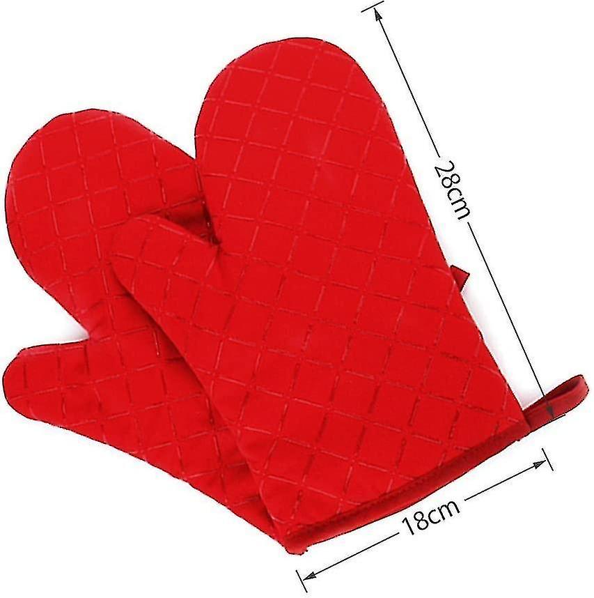 Premium Non-slip Oven Gloves (1 Pair) Up To 240 C - Silicone Extremely Gift