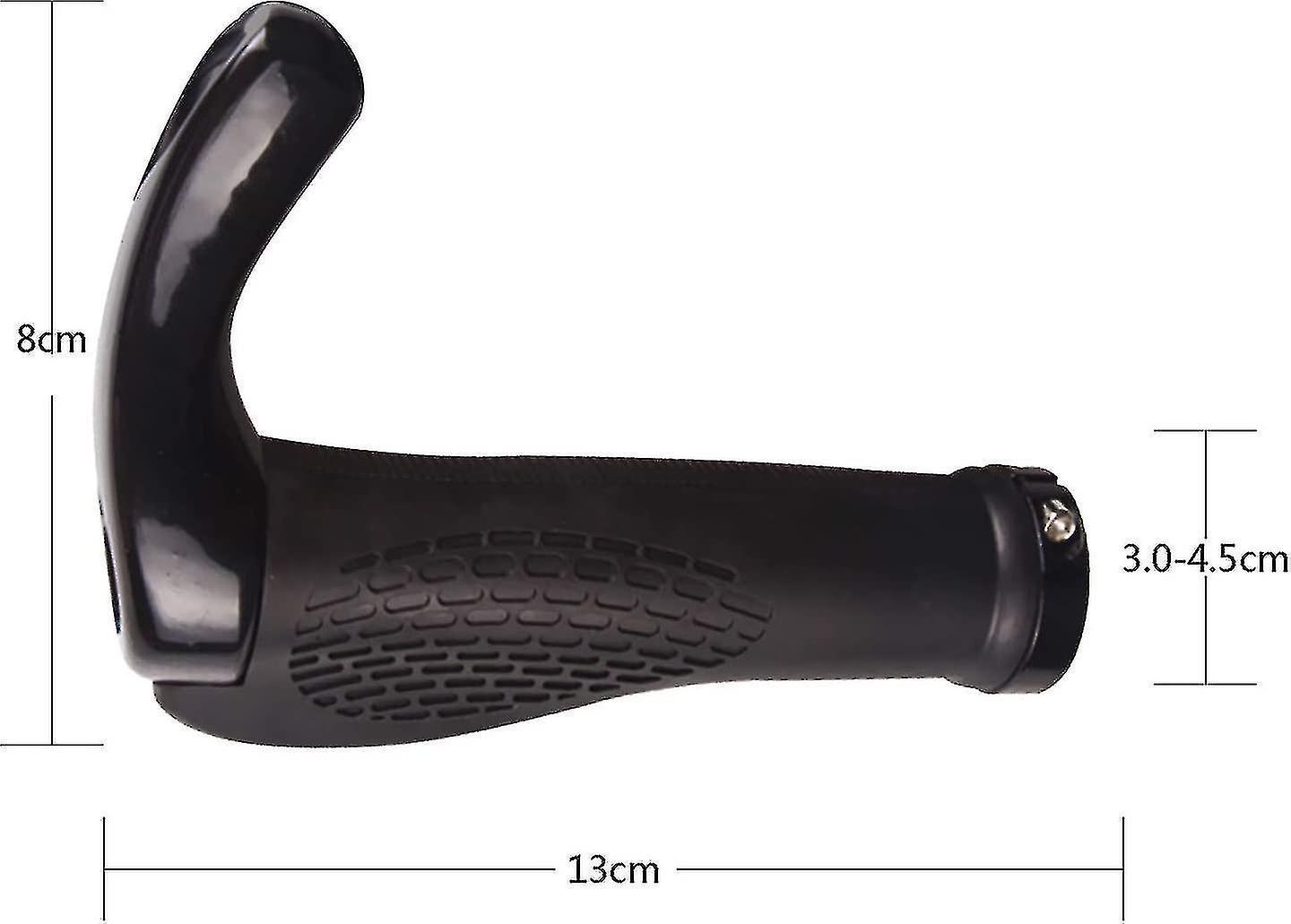 Bicycle Handlebar Grips， 2 X Ergonomic Grips With Horns