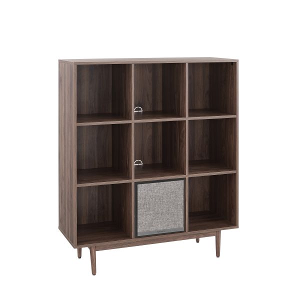 Liam 9 Cube Record Storage Bookcase With Speaker