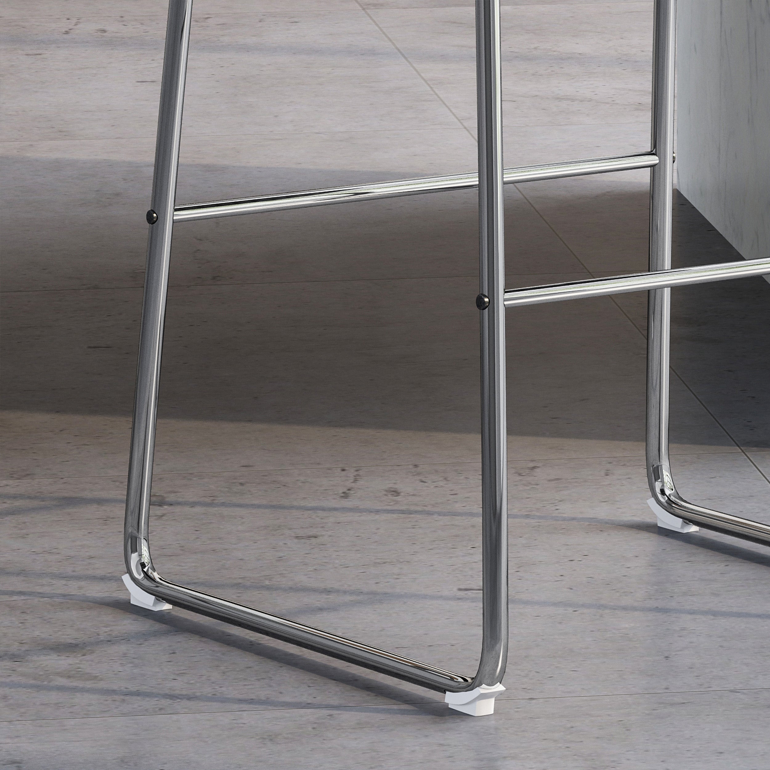 San Modern Microfiber Bar Stool