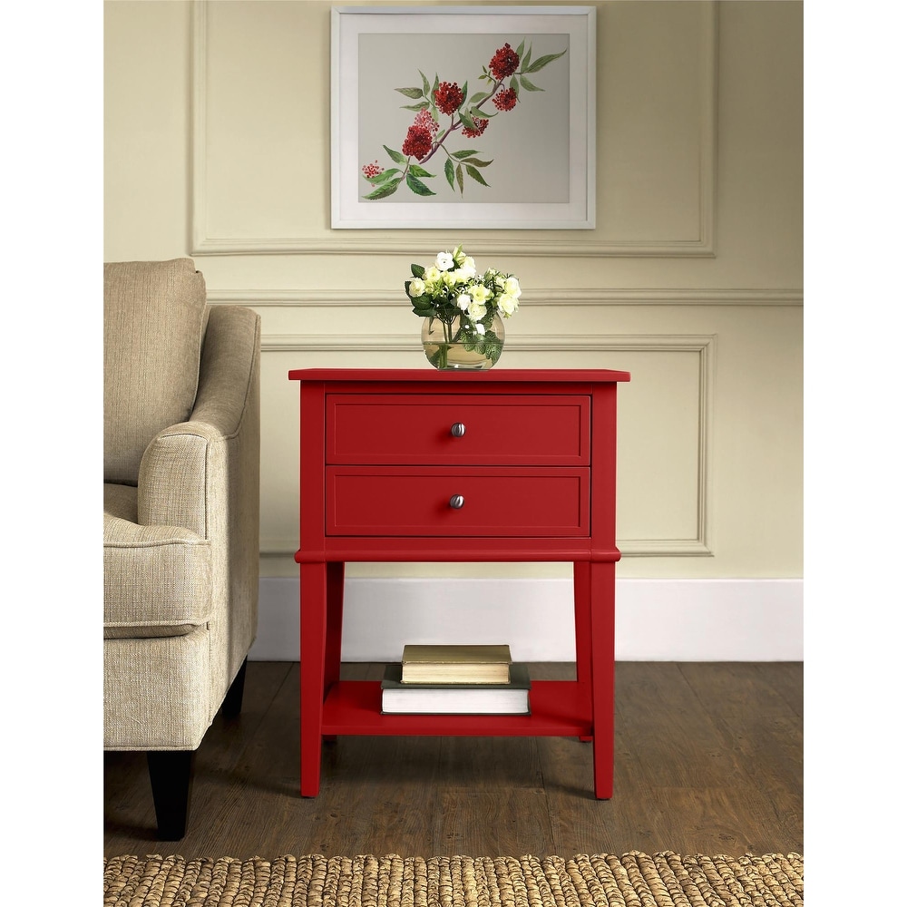 Copper Grove Kurdica 2 drawer Accent Table