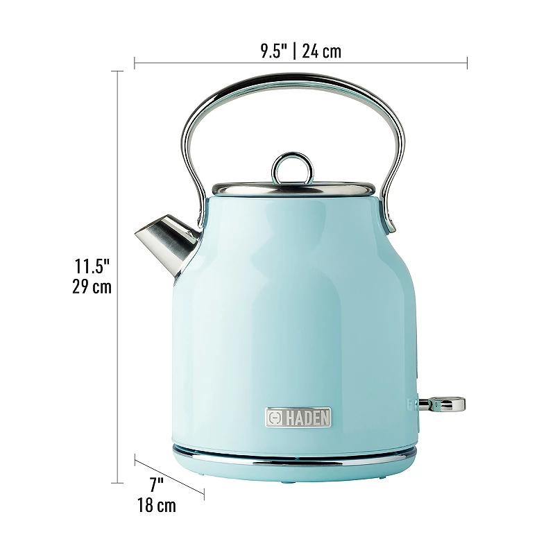 Haden Stainless Steel Retro Toaster and 1.7 Liter Stainless Steel Electric Kettle