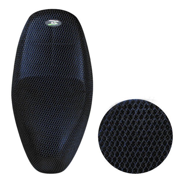 Unique Bargains Motorcycle Heat Resistant Breathable Seat Saddle 3d Mesh Cover Size Xl