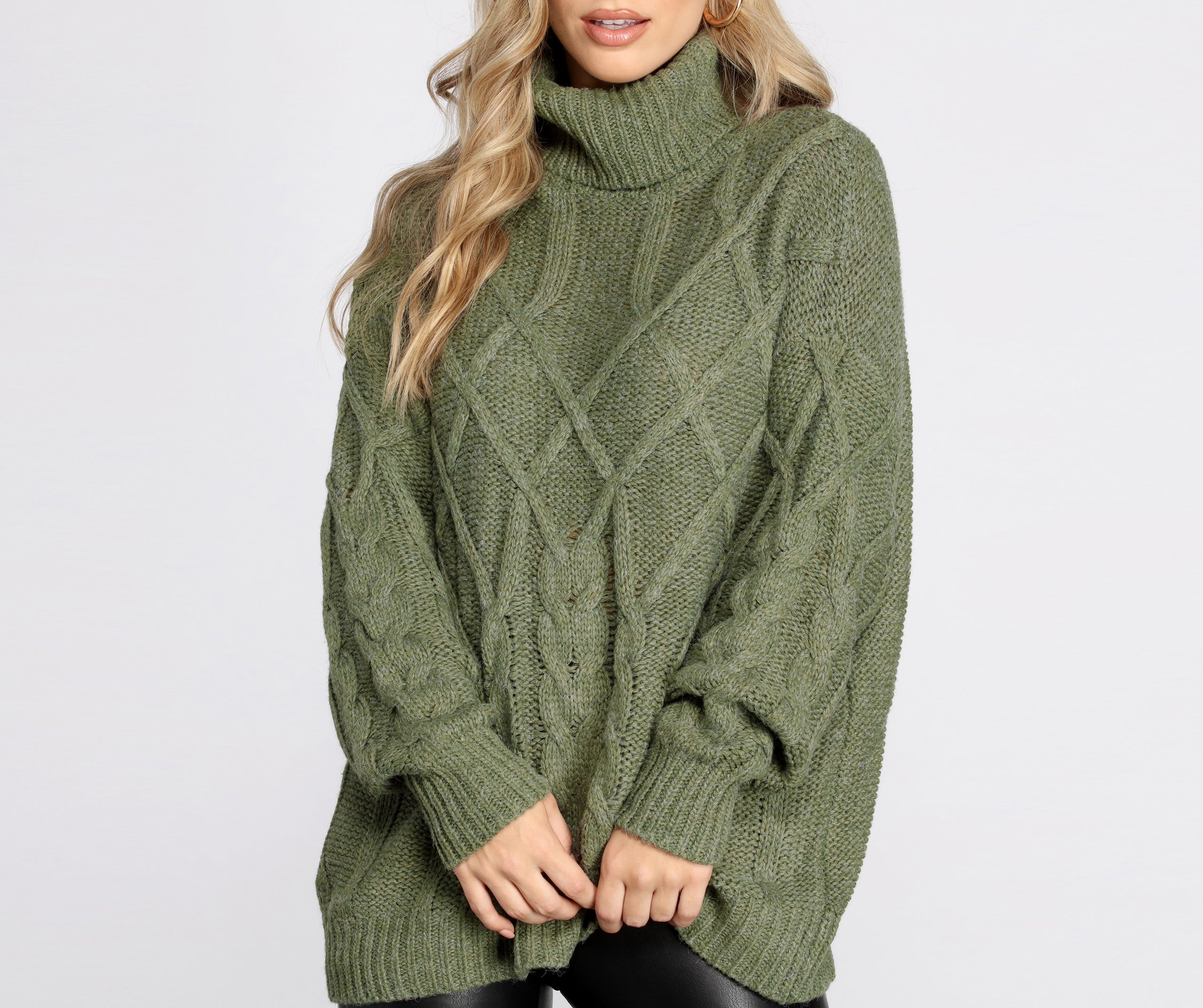 Oversized Cable Knit Sweater