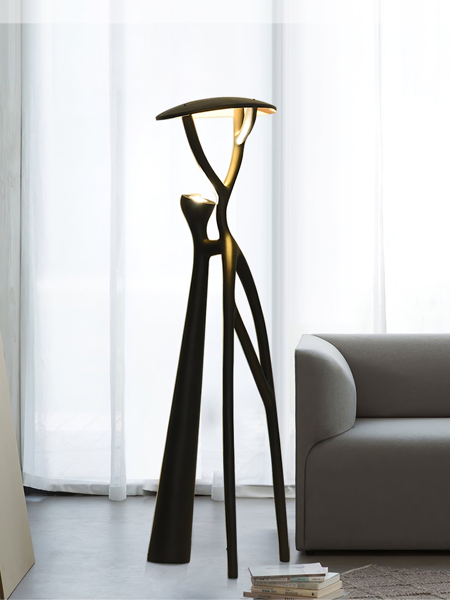 Gothic Tree Sculpture Floor Lamp