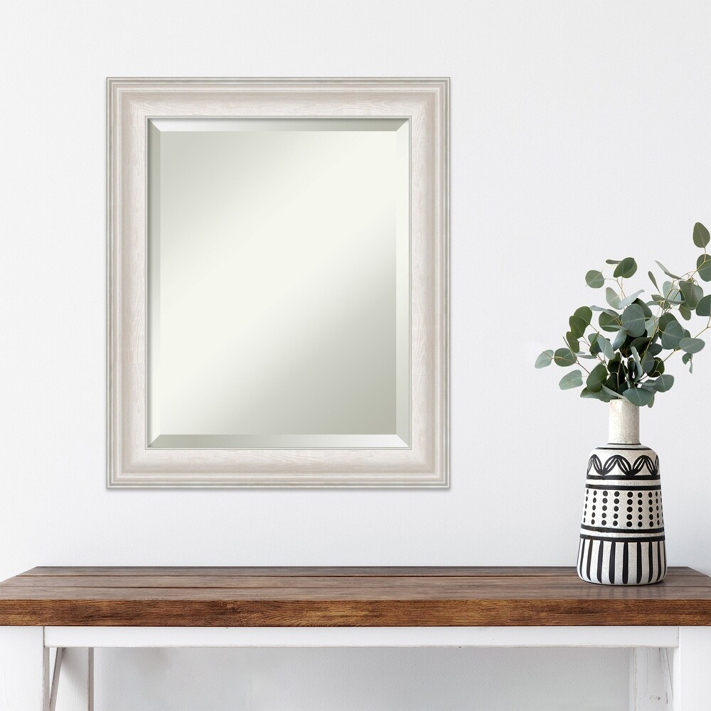 Beveled Wall Mirror   Trio Oil Rubbed Bronze Frame