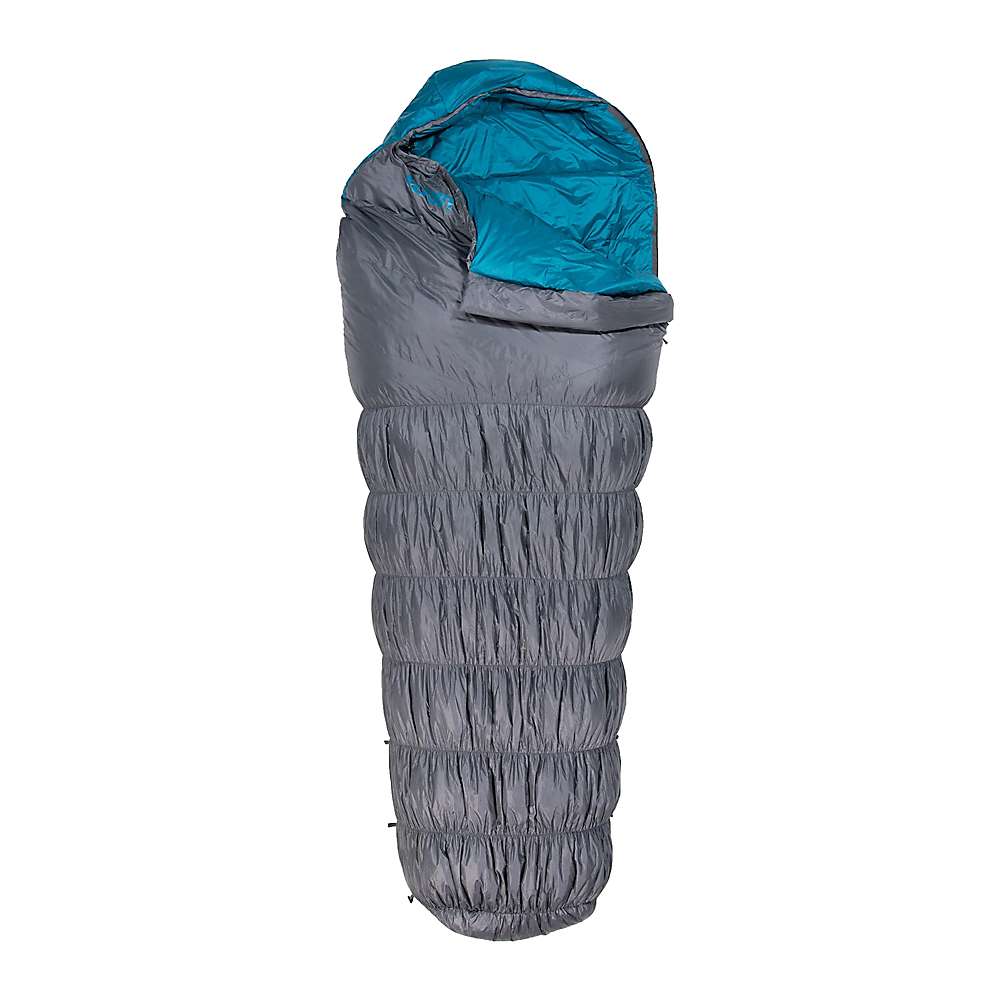 Klymit KSB 35 Three Season Down Hybrid Mummy Sleeping Bag, 82x30in, Teal/Gray