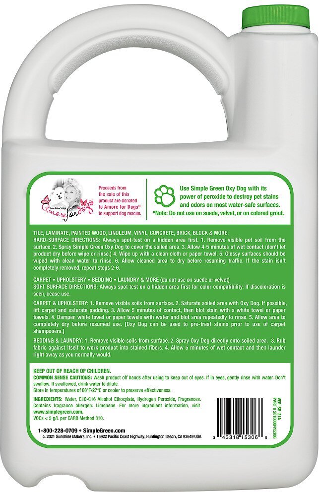 Simple Green Oxy Dog Stain and Odor Oxidizer