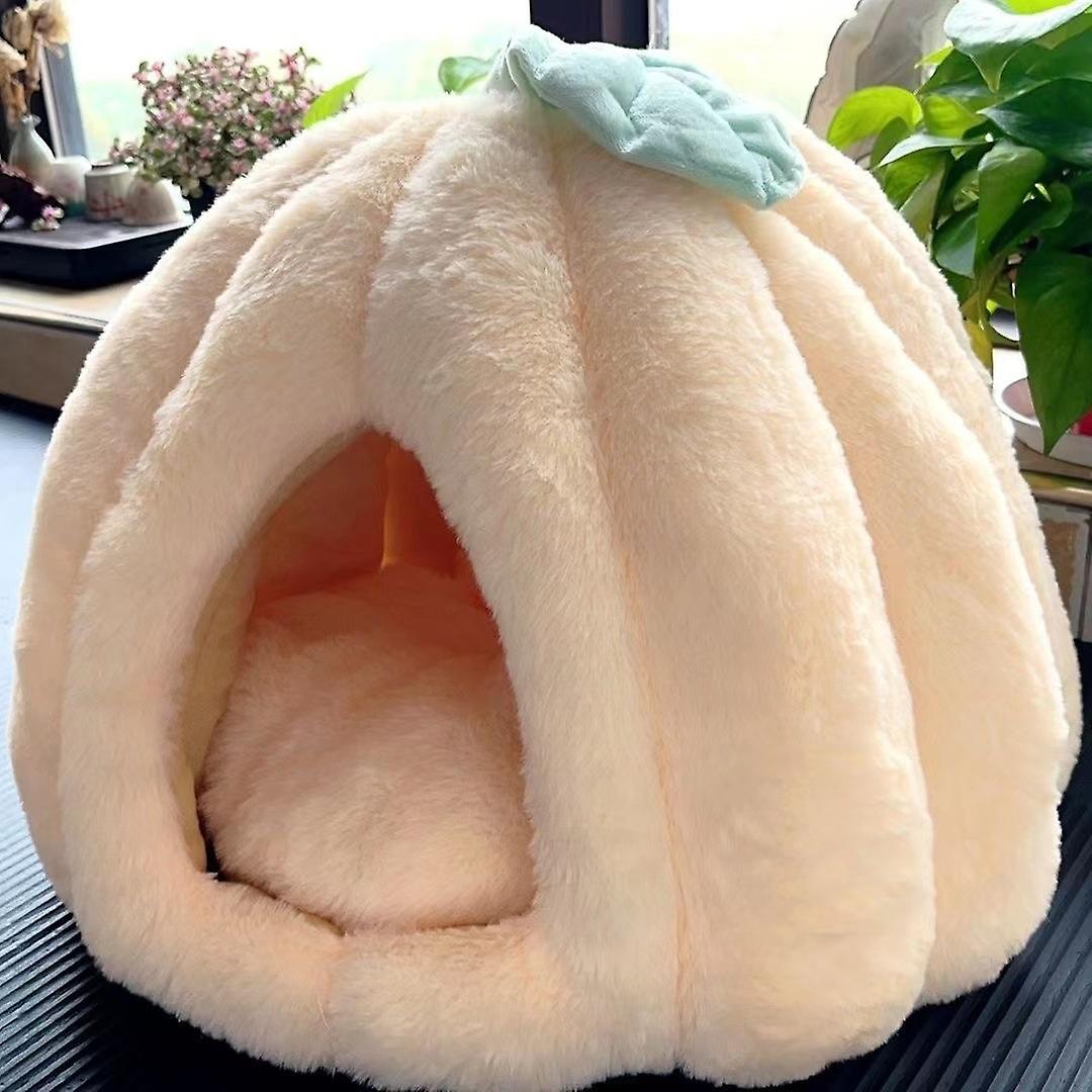 New Warm Dog Kennel Cat Kennel Pet Kennel Yurt Pumpkin Kennel Plush Kennel Pet