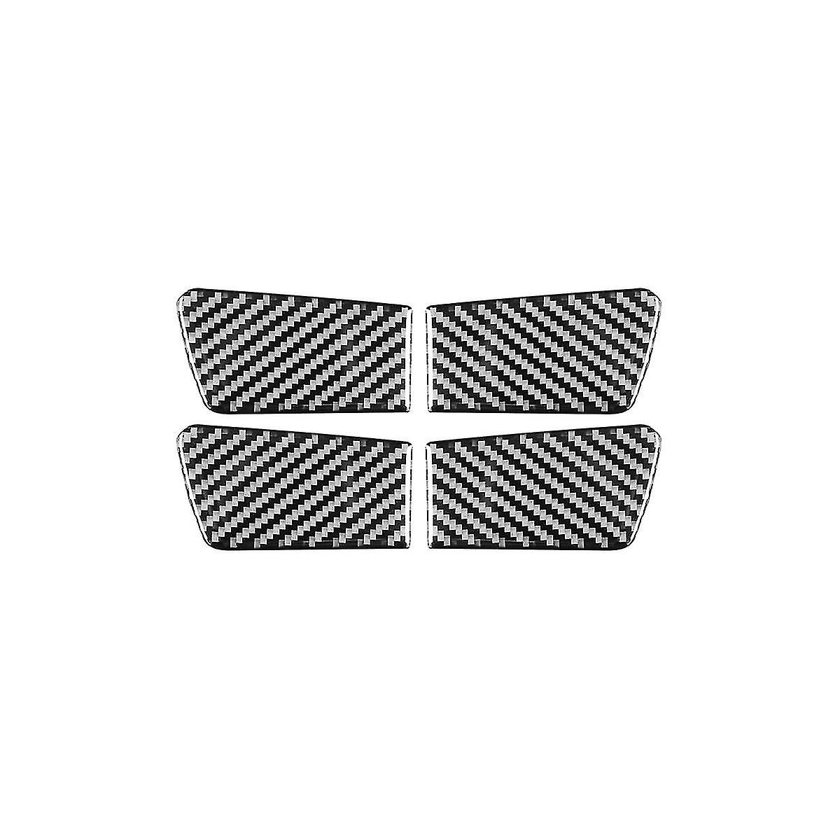 Carbon Fiber Car Inner Door Bowl Cover Sticker For 8th 2011-2014 Accessories